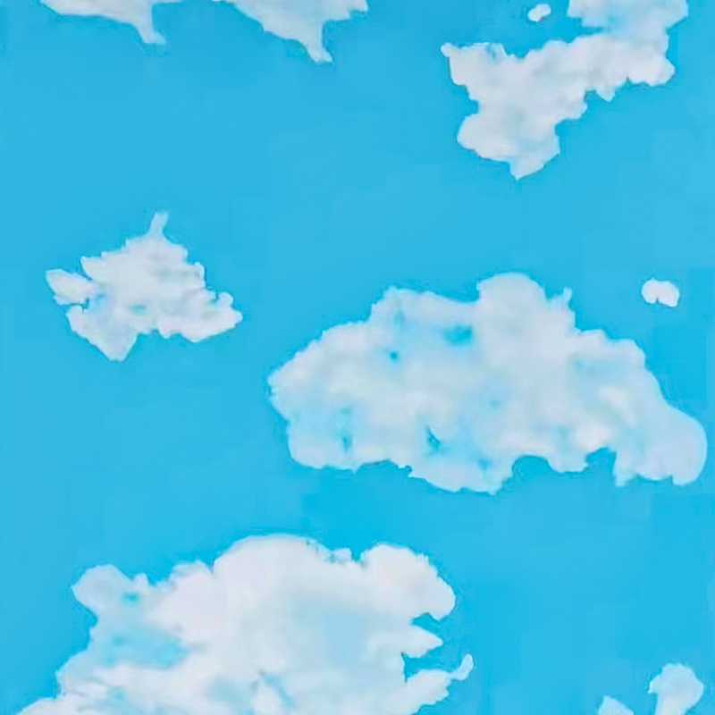 Foil d'estampage à chaud du ciel et des nuages